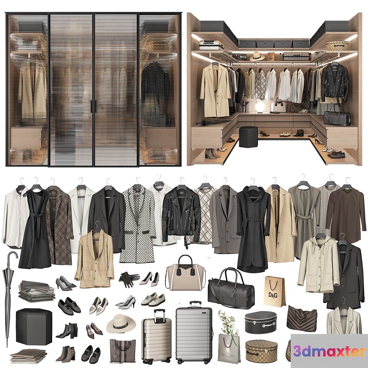 Walk-in Closet 98 part 2 3D Max