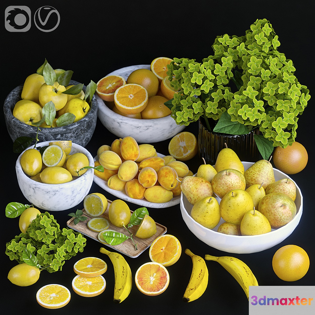 Fruits. Orange _ yellow