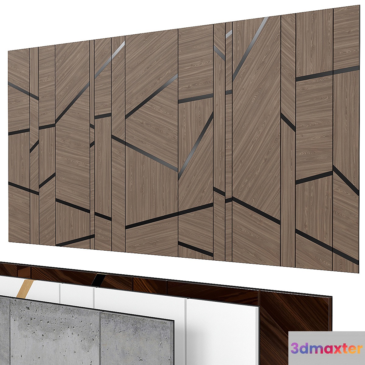 Decorative wall 281. 3D Max
