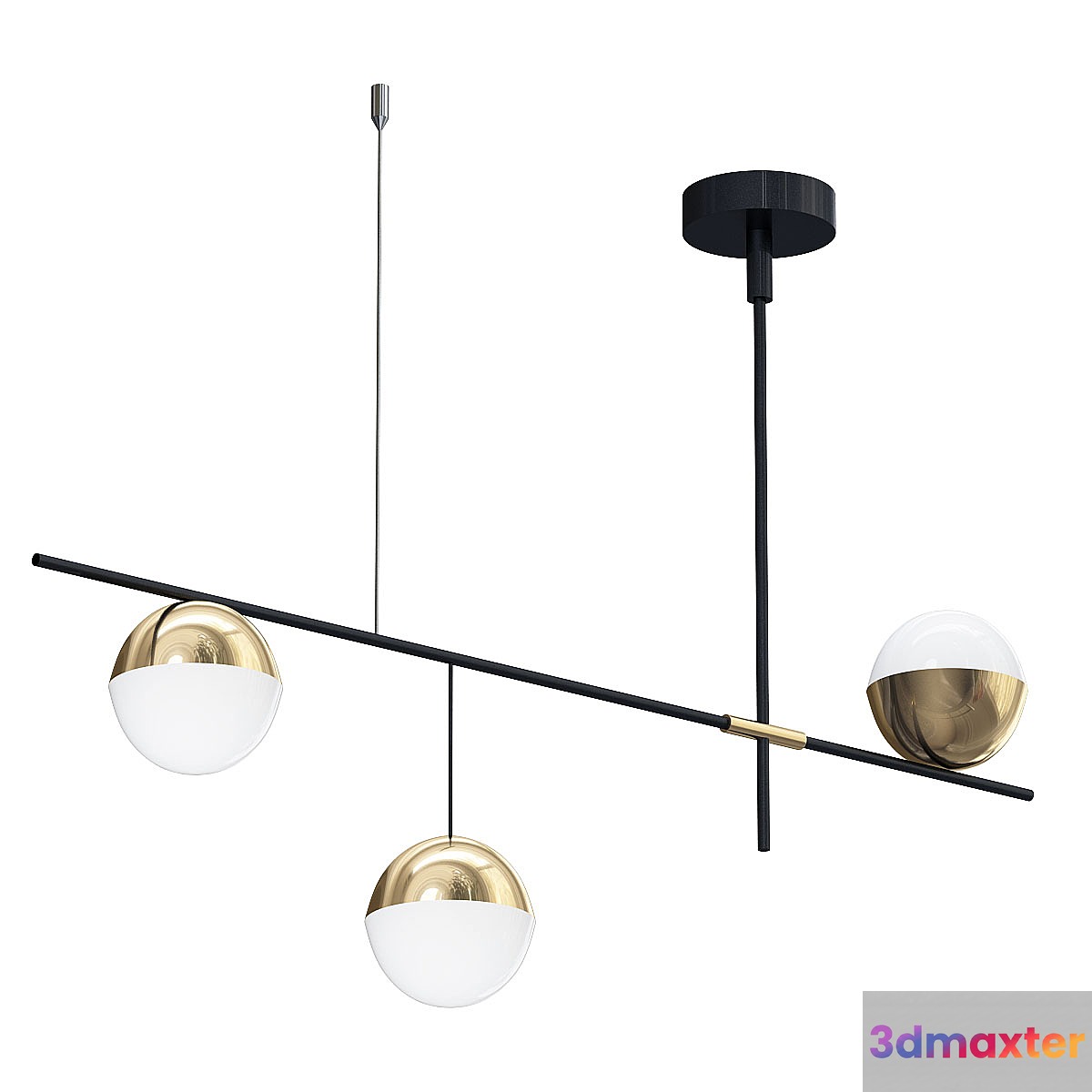 EDISLIVE 3-Light Chandelier 3D Max
