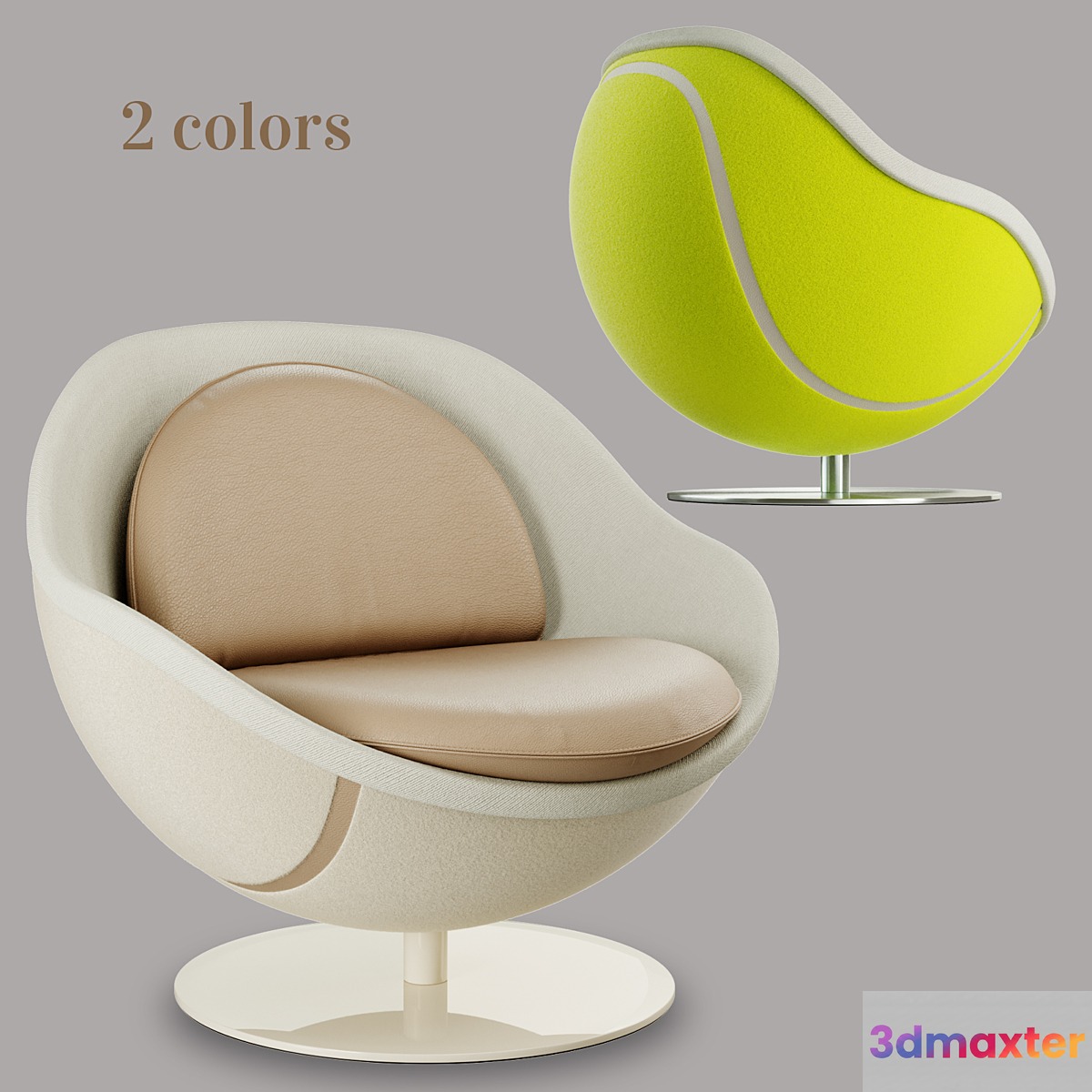 Tennis Chair - Volley (LILLUS) 3D Max