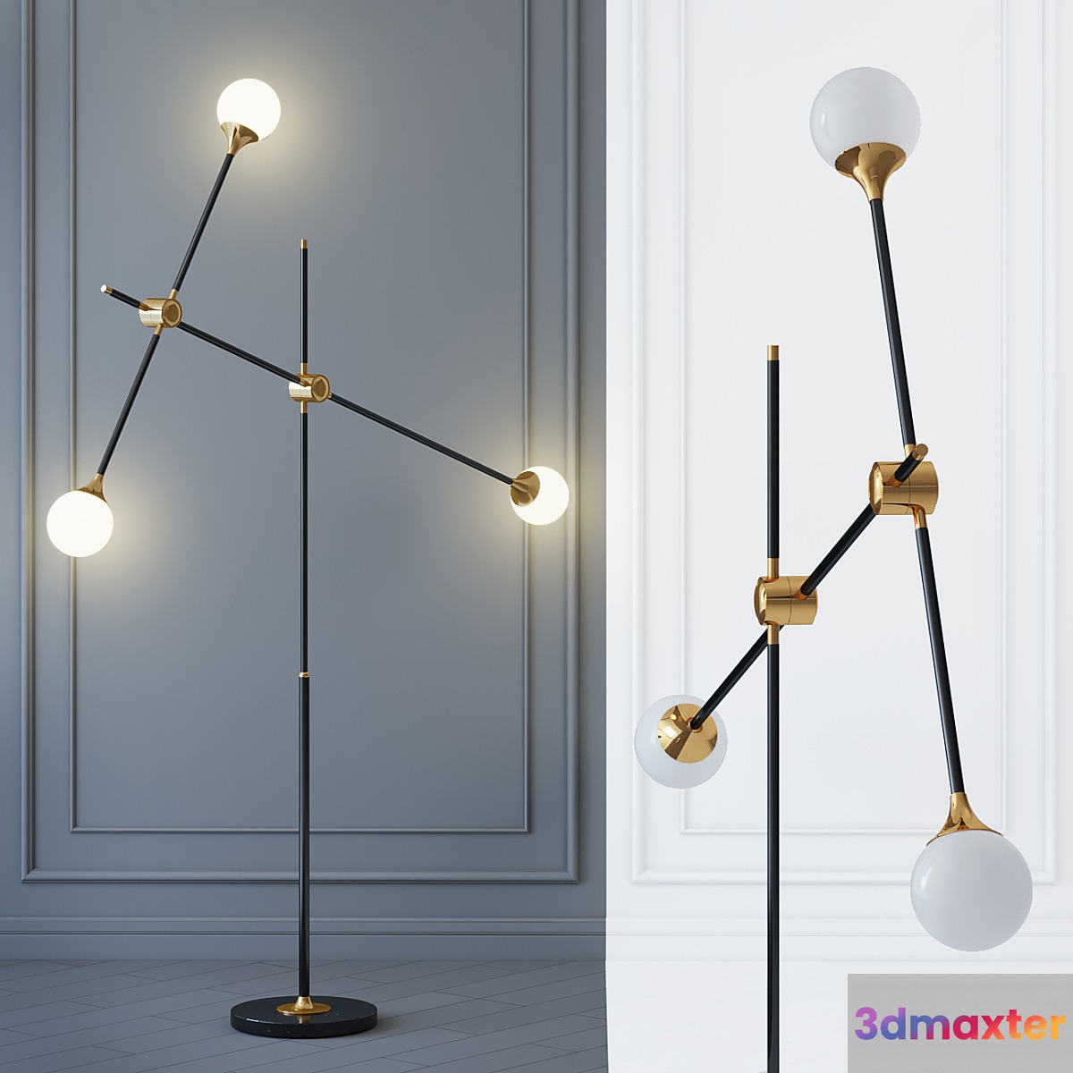 Floor lamp Baton FLOR LAMP 3 3D Max