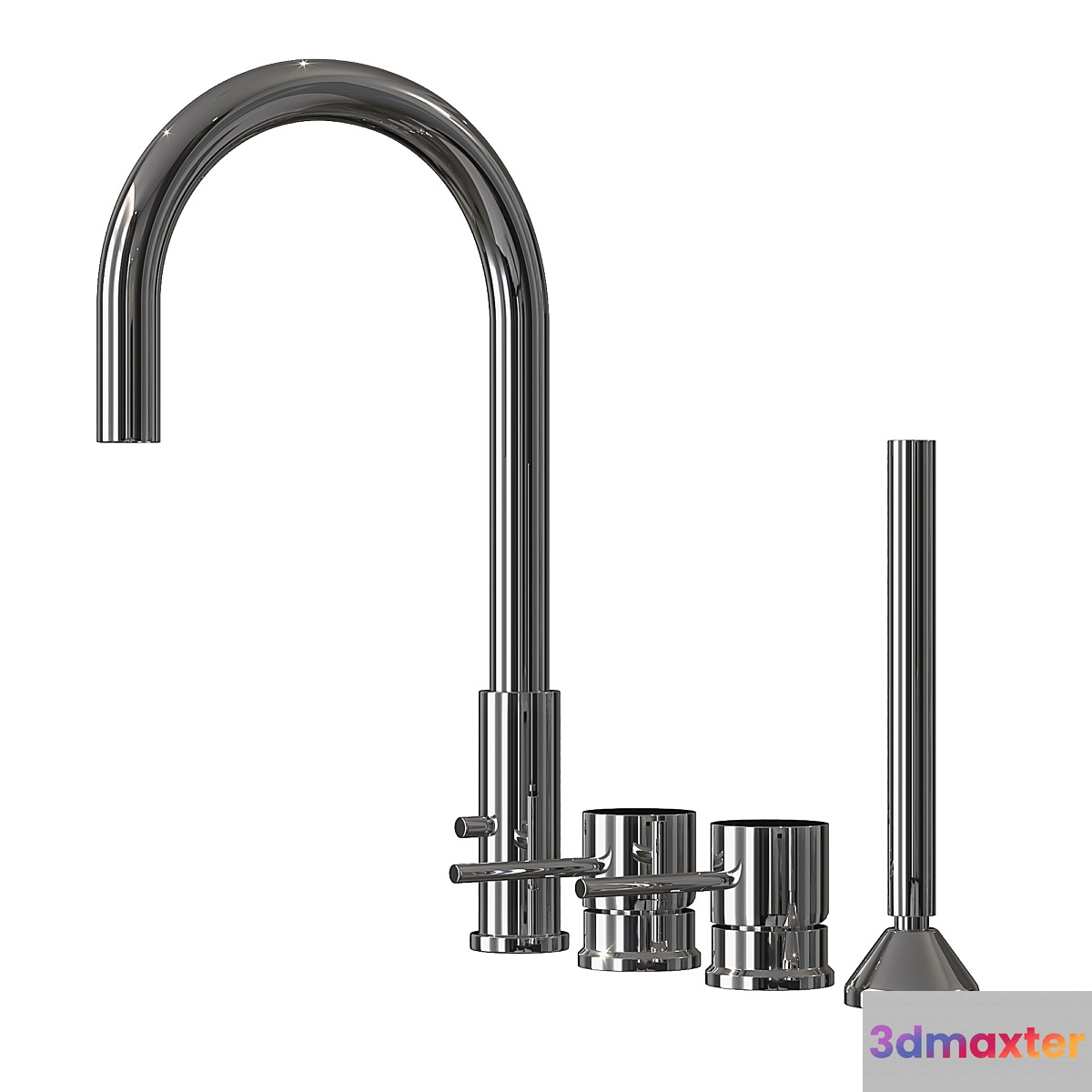 Set of faucets Bugnatese 3D Max