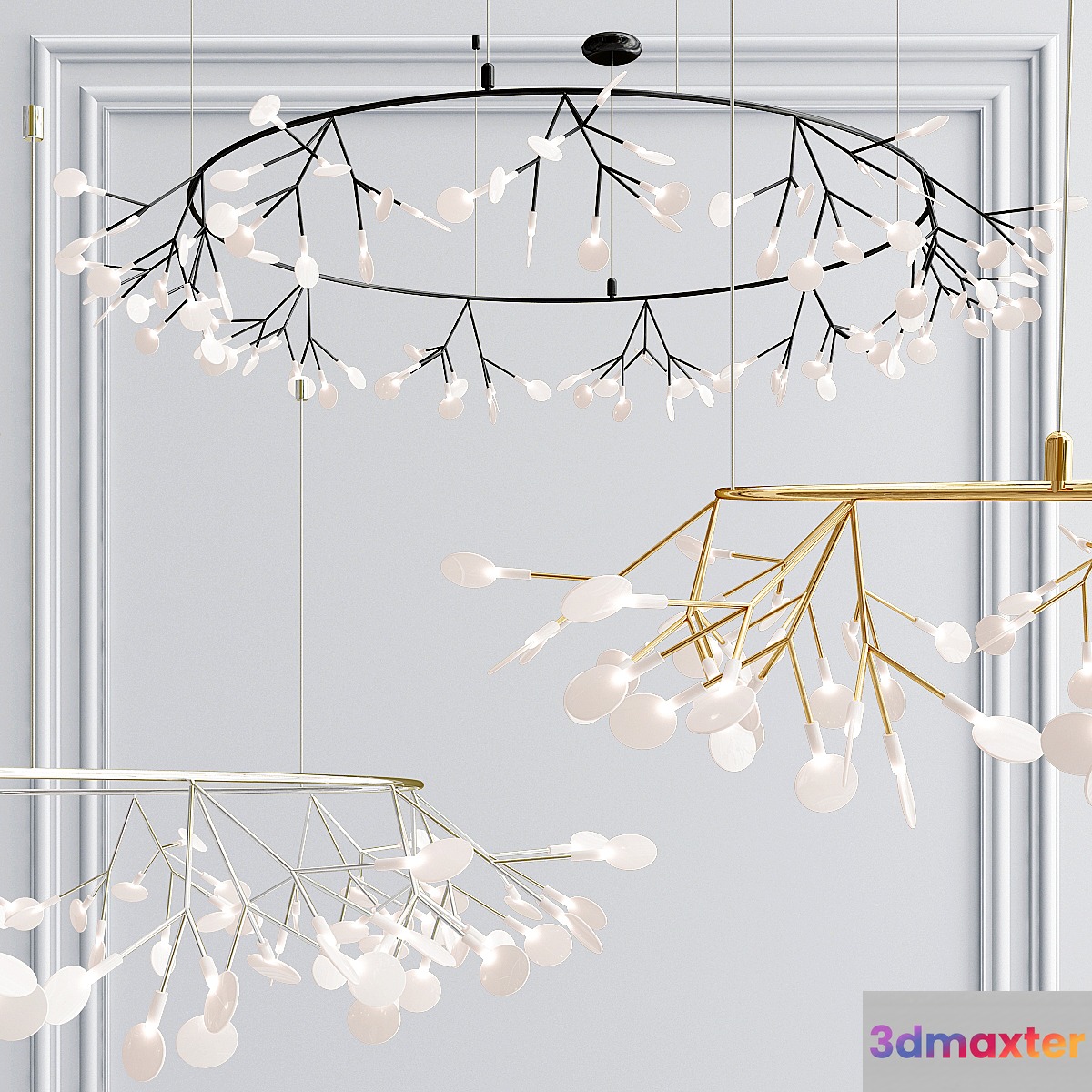 Chandelier heracleum the big o 3D Max