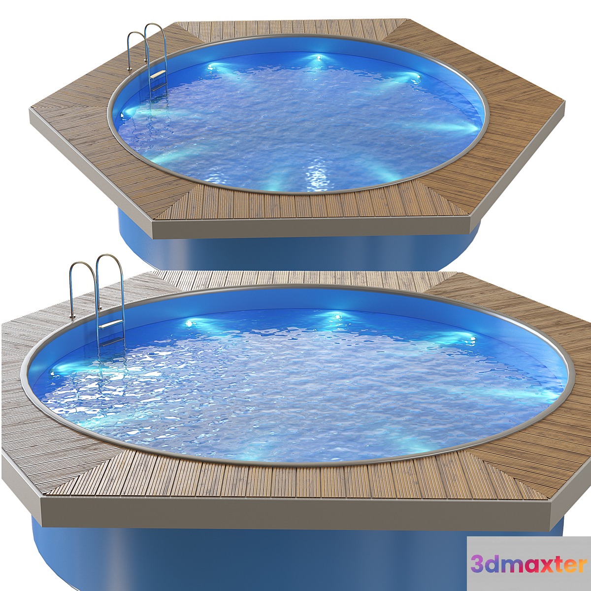 Swimming pool 3D Max