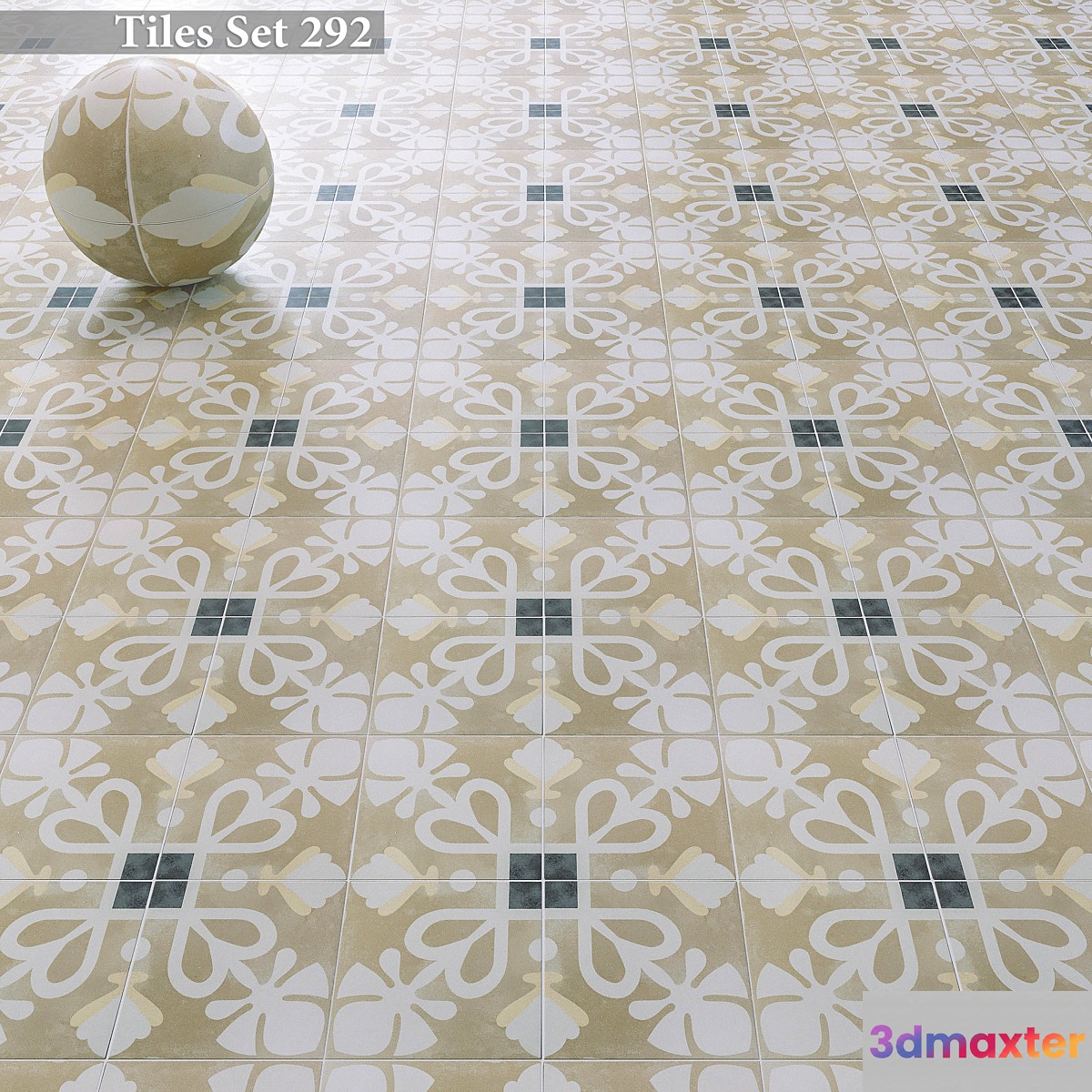 Tiles set 292 3D Max