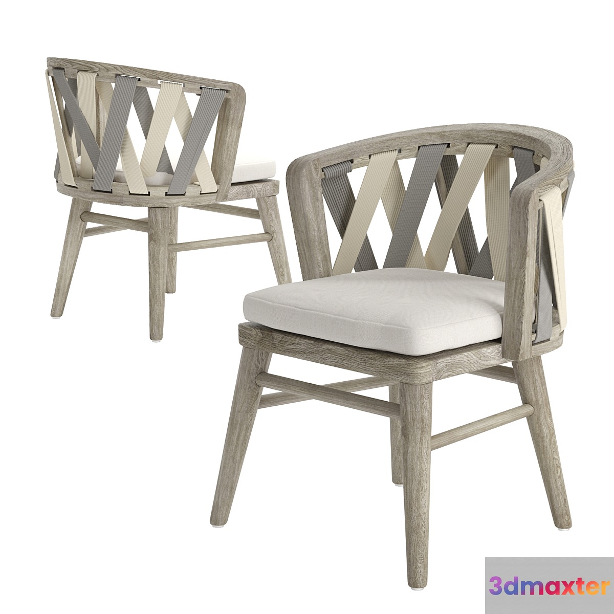 Palecek Boca Outdoor Side Chair 3D Max