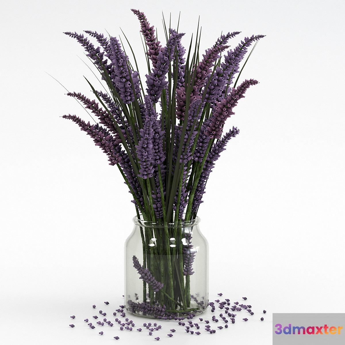 Bouquet of lavender. 3D Max