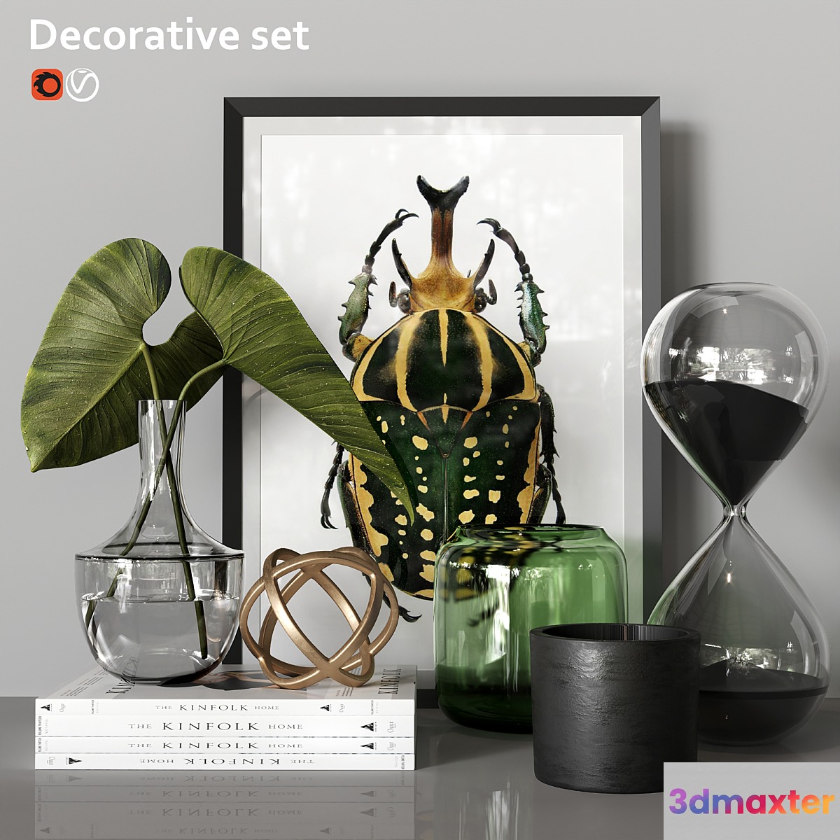 Decorative set 3D Max