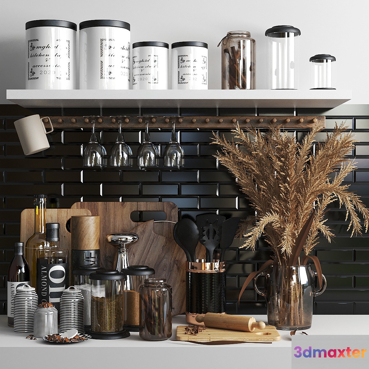 set1218 -kitchen brown