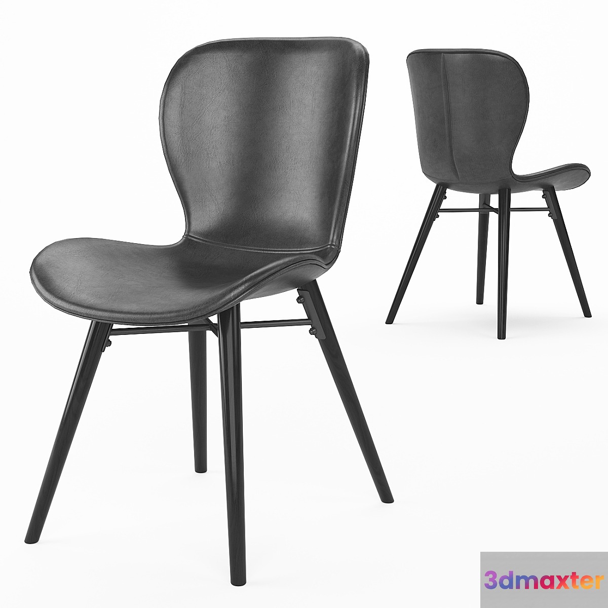 Uma_Faux_Leather_Dining_Chair_02 3D Max
