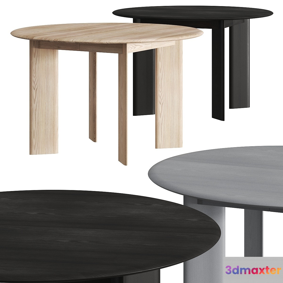 Ferm Living Bevel Round Dining Table 3D Max