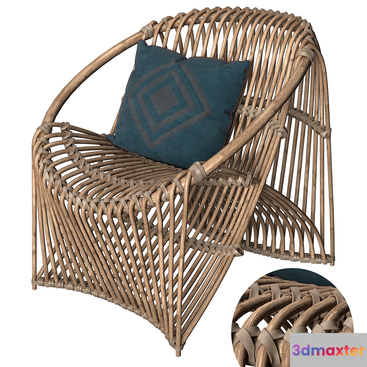 Arteriors Eleanor Lounge Chair 3D Max
