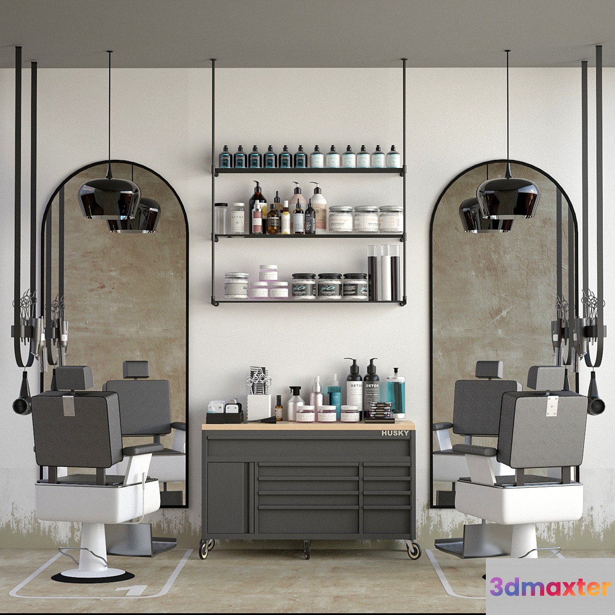 JC Barber Shop 6 3D Max