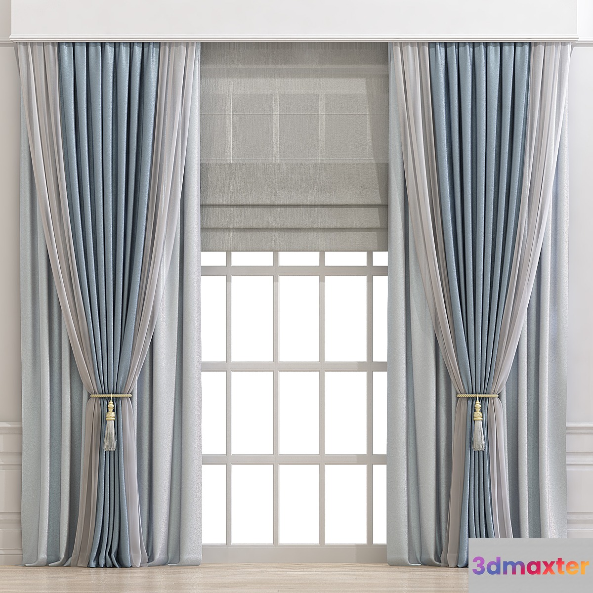 Curtain 668 - No.2 3D Max