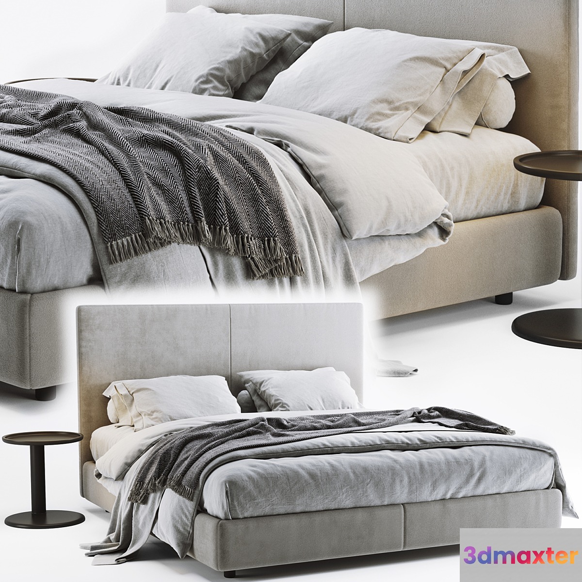 Flexform Oltre Bed - No.4 3D Max