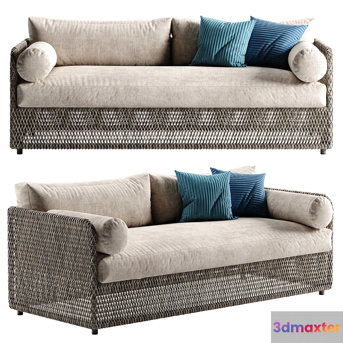 West elm coastal sofa 3D Max