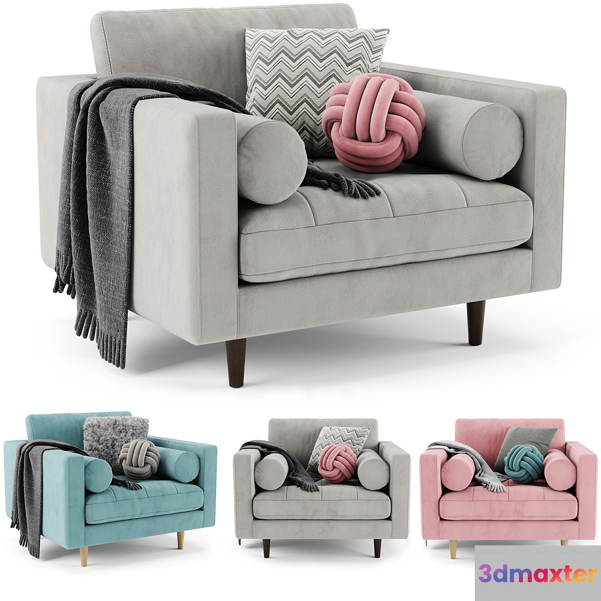 Article Sven Armchair 3D Max
