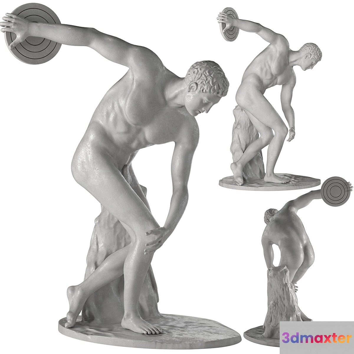 Discobolus of Myron 3D Max