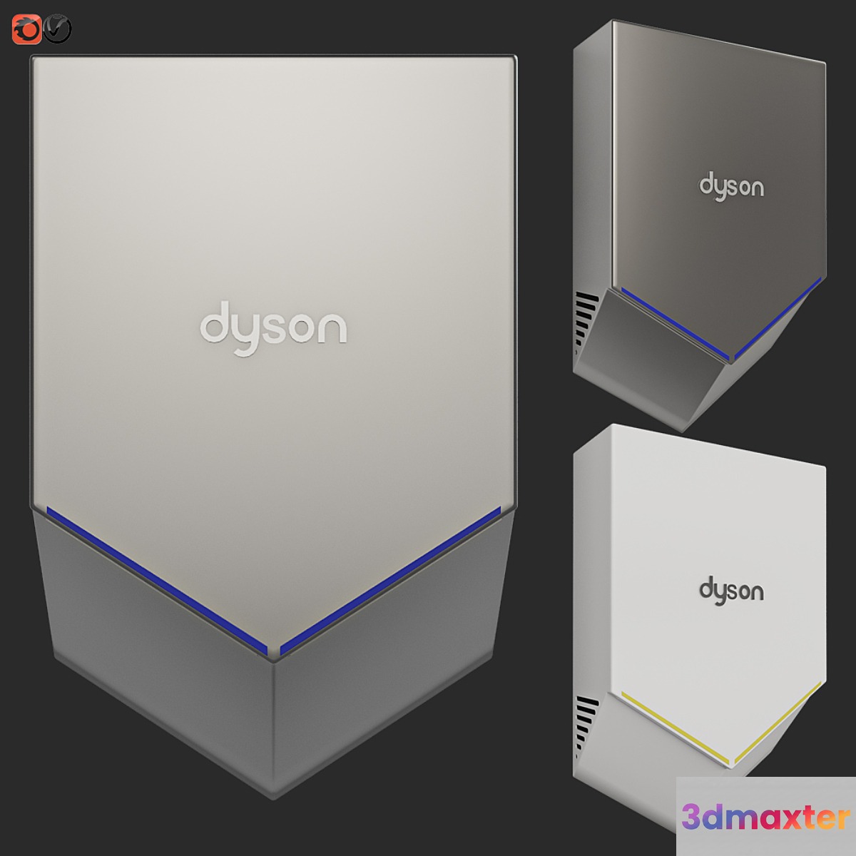 Hand Dryer Dyson Airblade V 3D Max