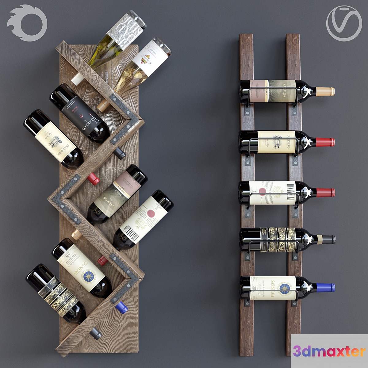 wine shelf
