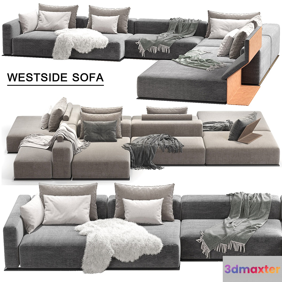 Westside Sofa_Poliform - No.5 3D Max