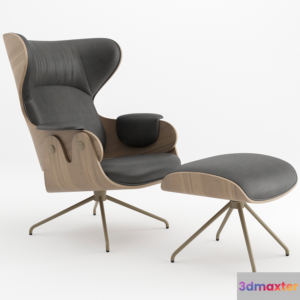 LOUNGER armchair by BD Barcelona 3D Max