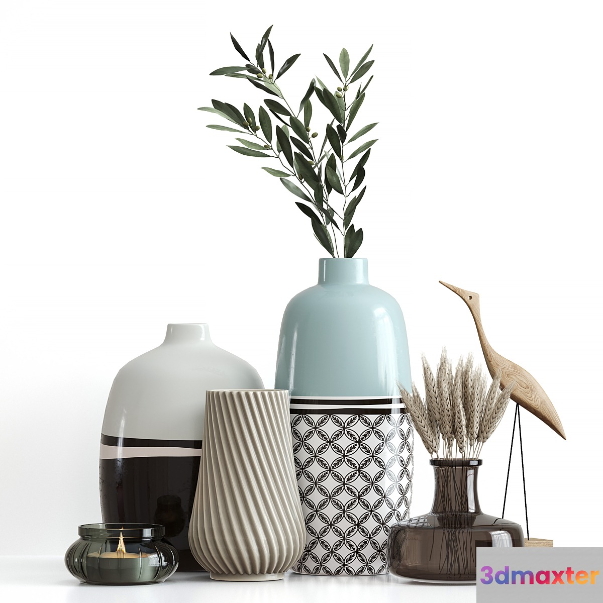 Decorative set 009 3D Max