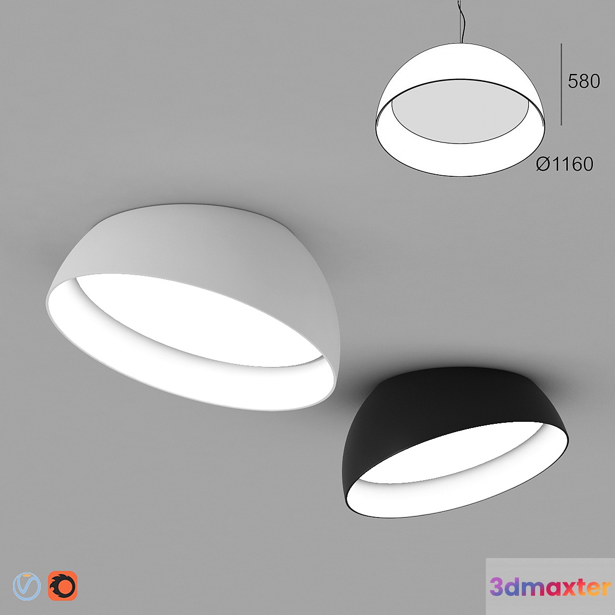 Delta Light Superdome Recessed 3D Max