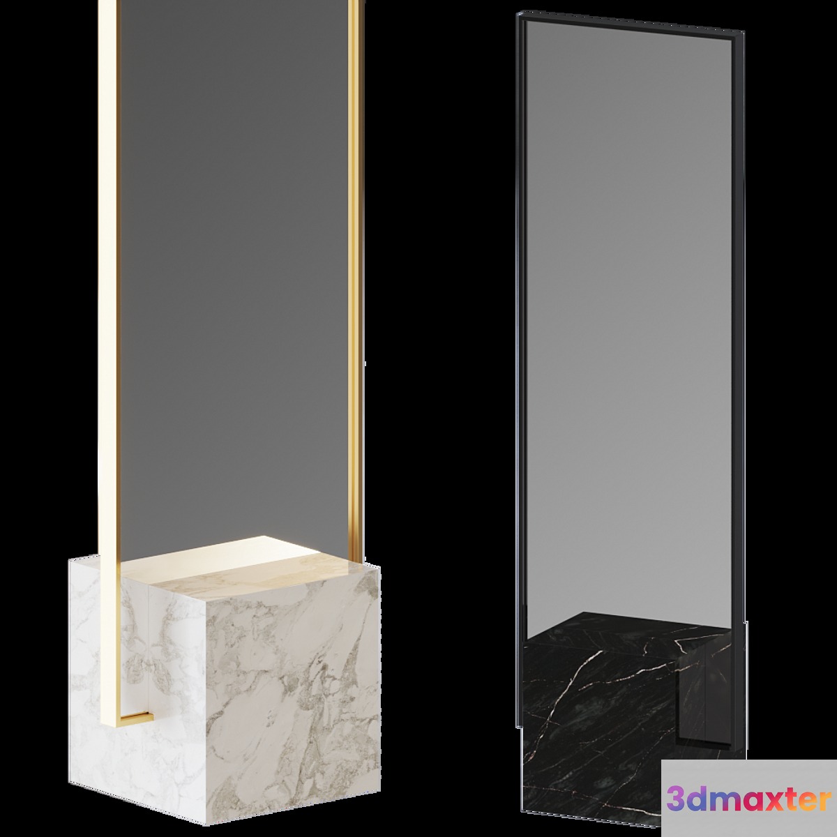 COEXIST STANDING MIRROR 3D Max