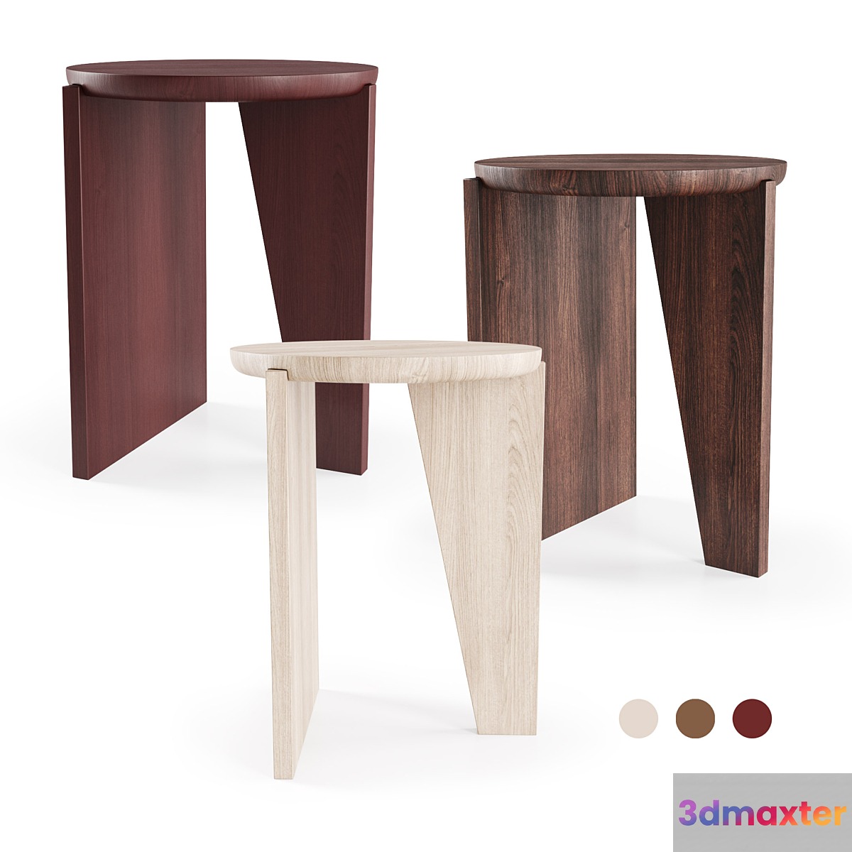 Wu side table _ egg collective 3D Max
