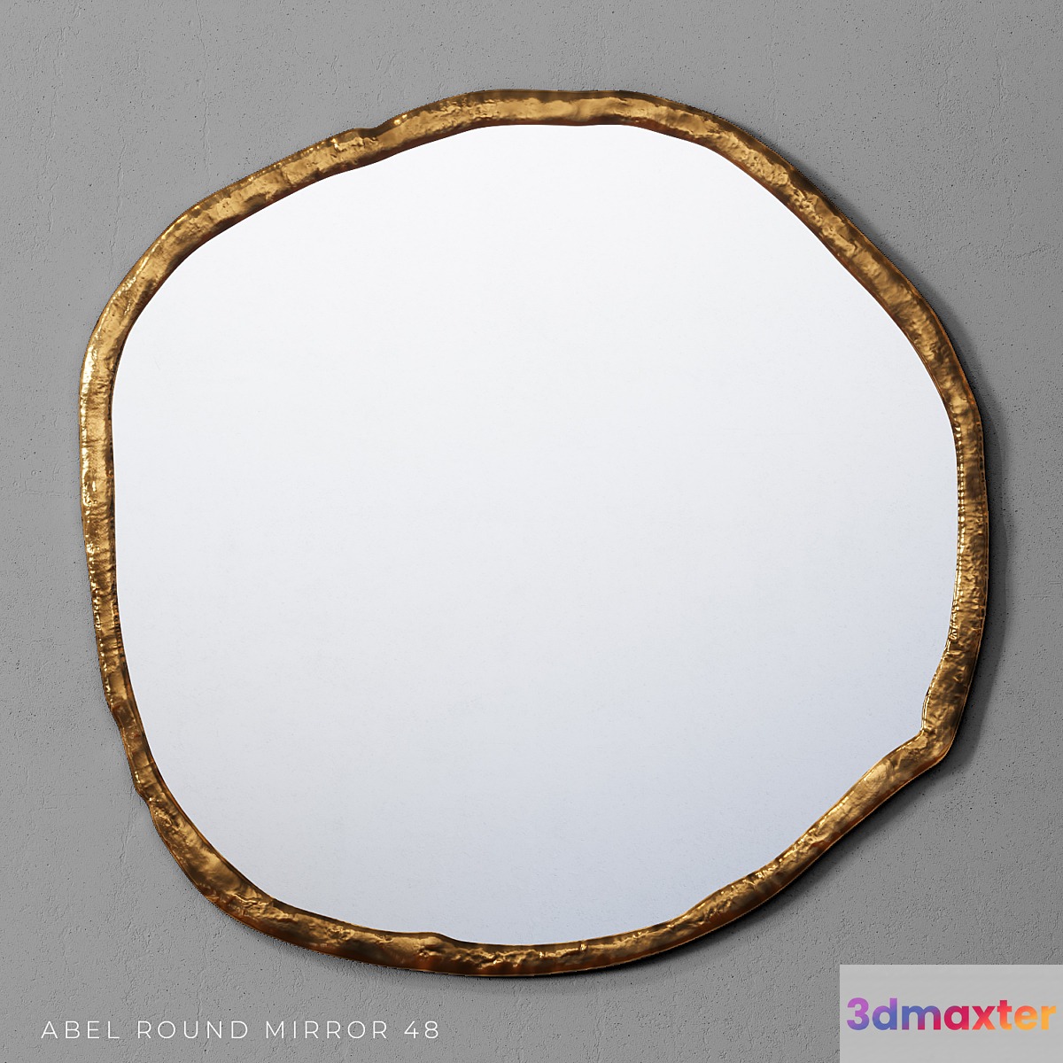 Abel Round Mirror 48 3D Max