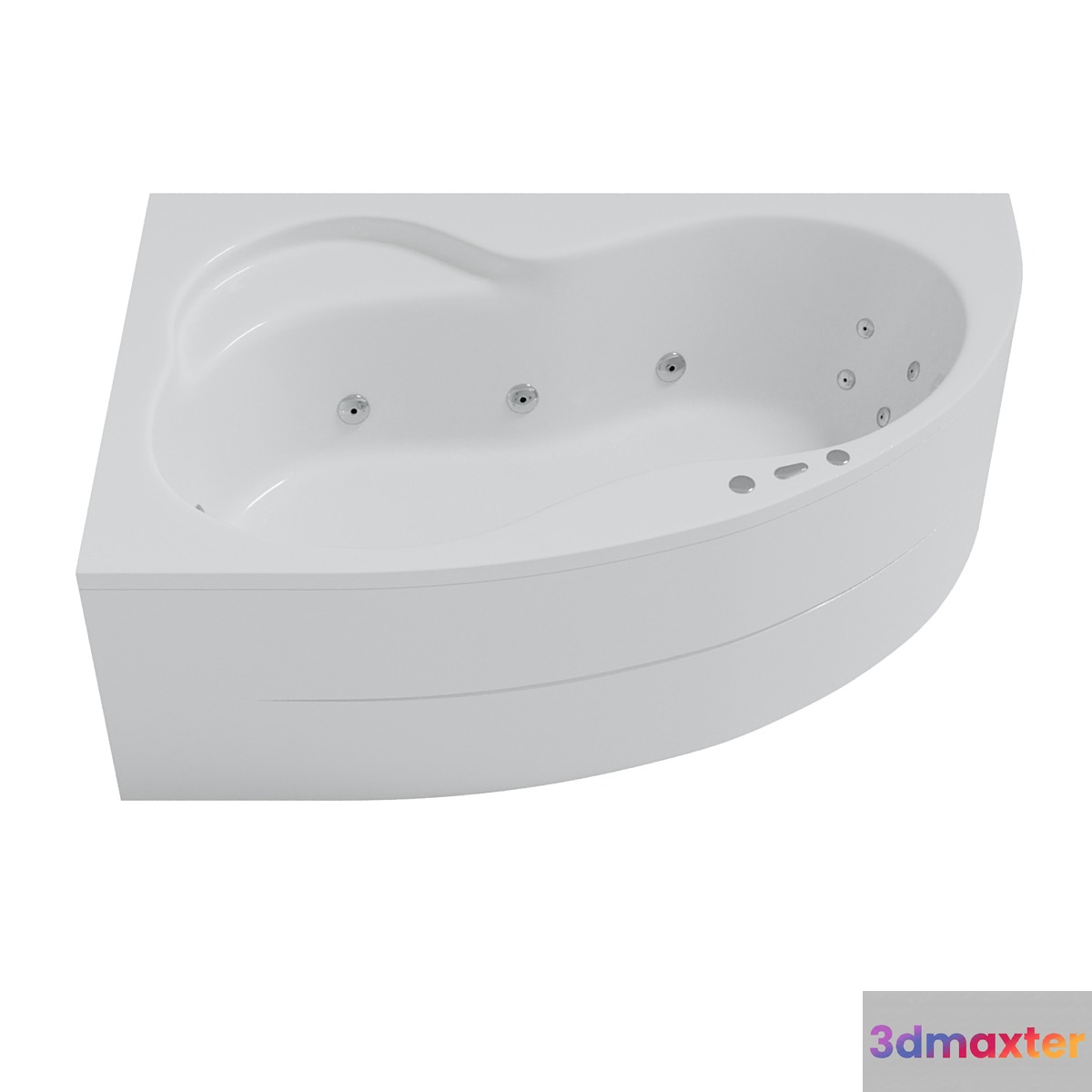 Bath hydromassage Pool Spa Mistral 170x105 left 3D Max