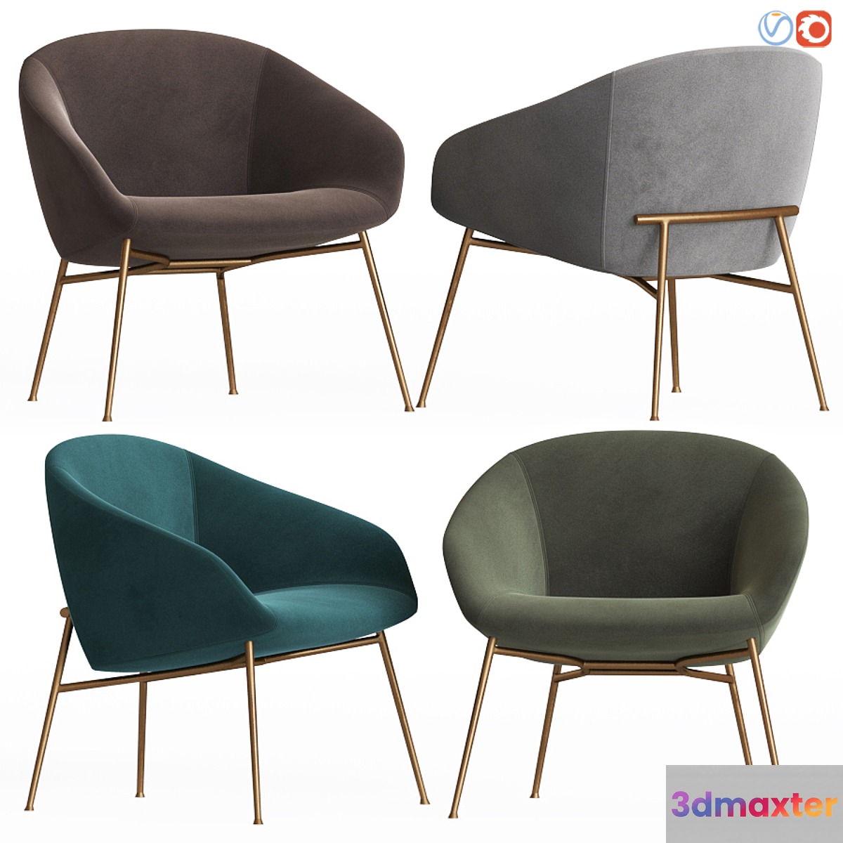 Love swivelling armchair calligaris