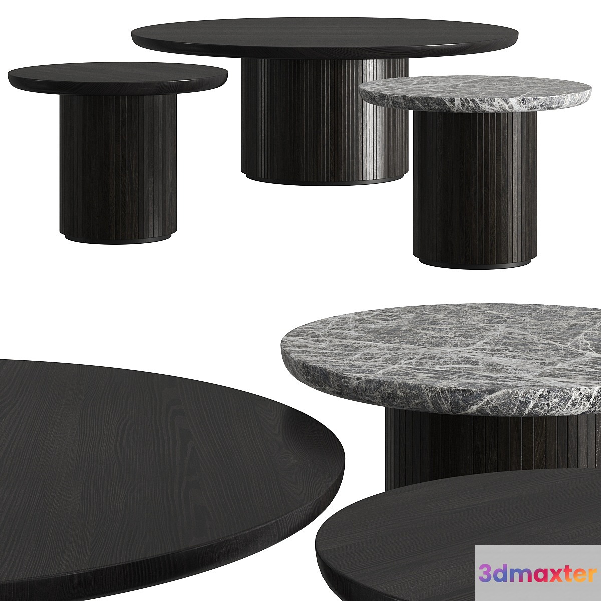 Gubi Moon Coffee Round Tables 3D Max