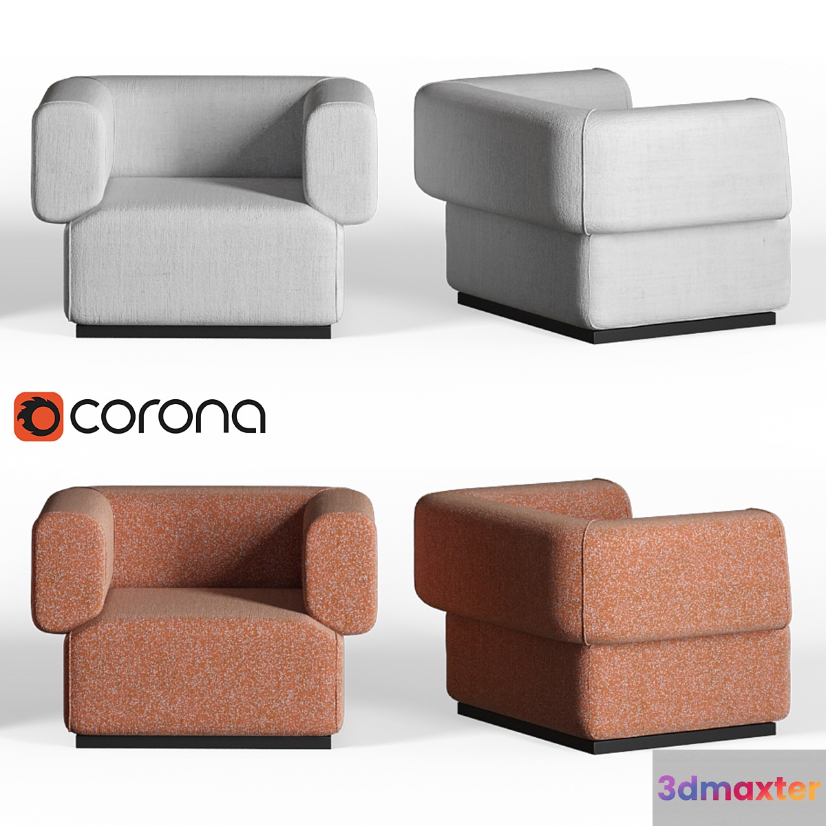 Lebom HUG | Armchair 3D Max