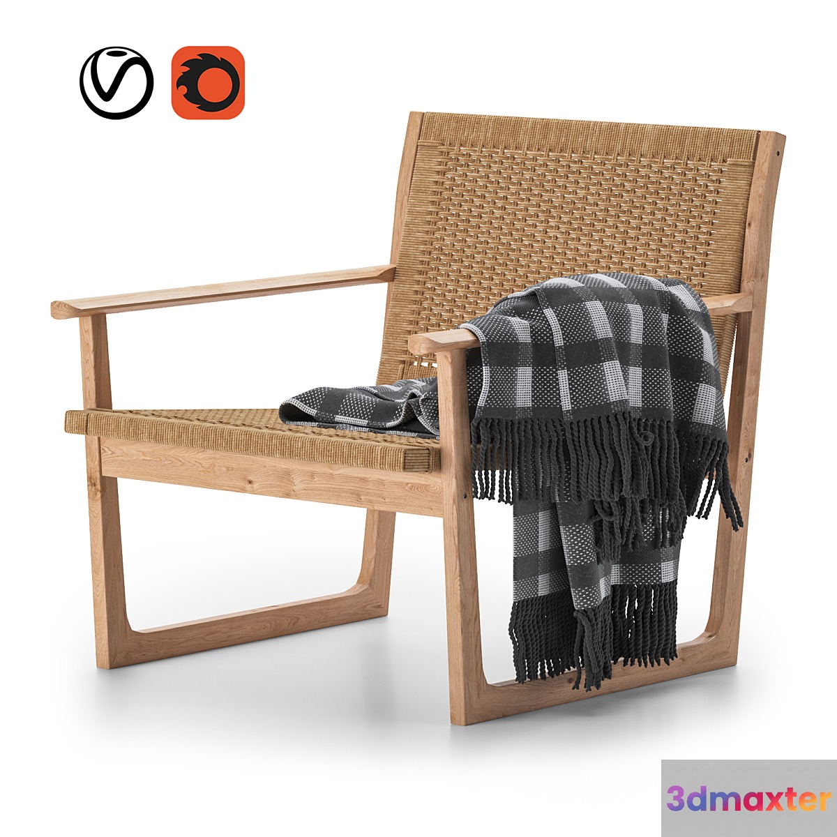 Cordage armchair 3D Max