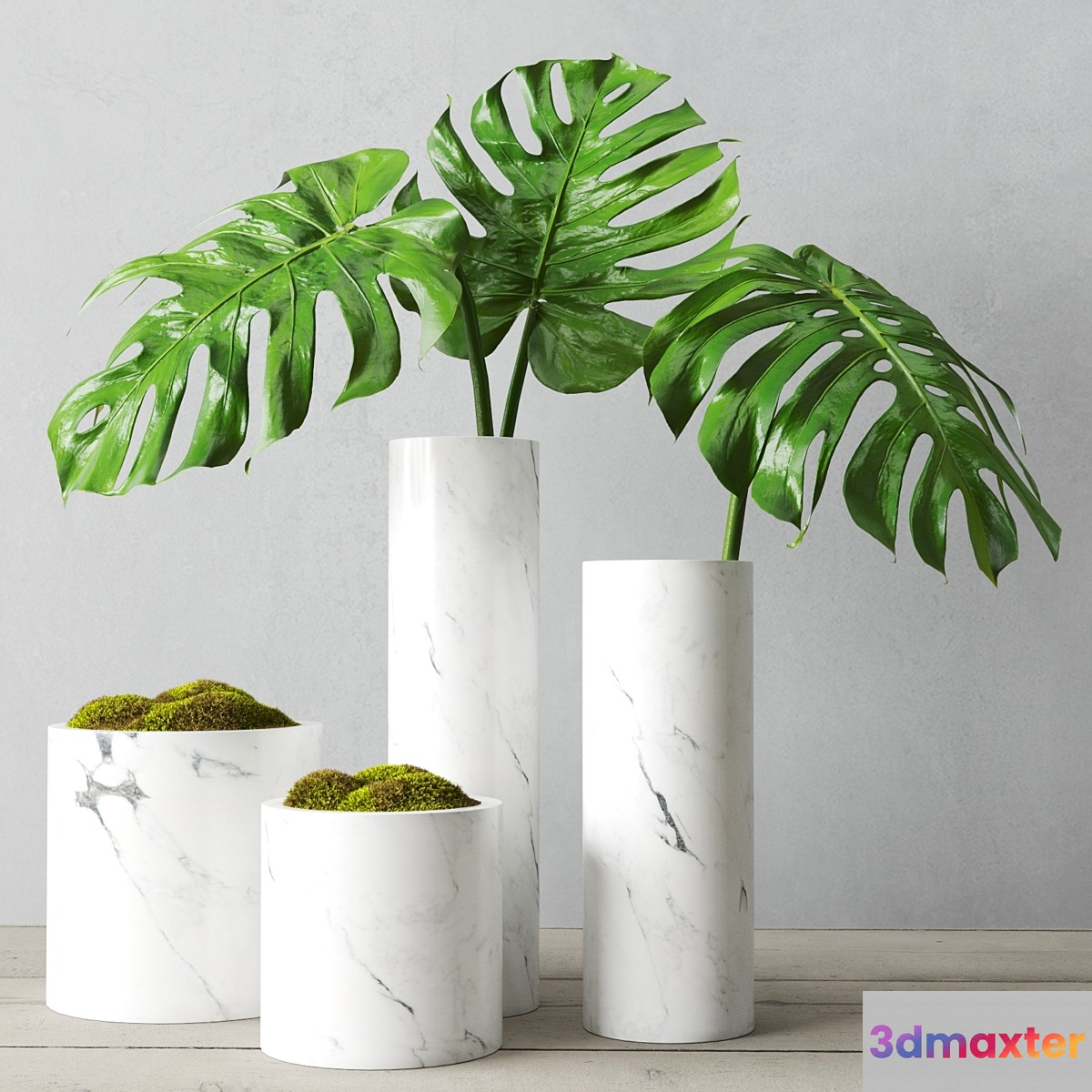 Restoration Hardware Round Marble Vessel Collection 3D Max