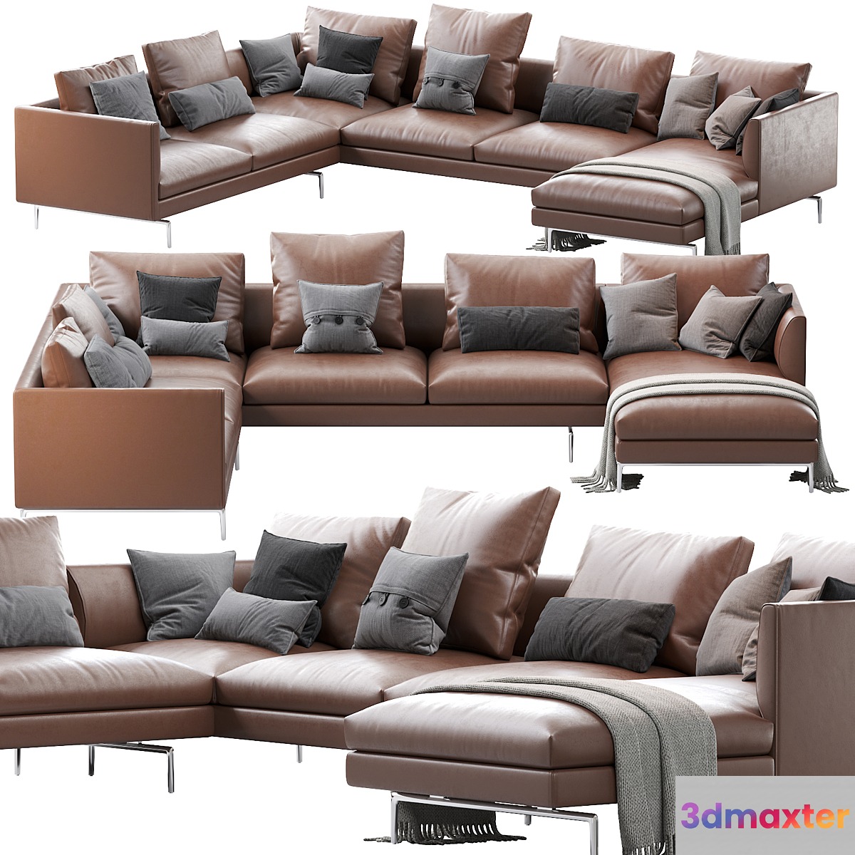 1333 Flamingo Zanotta Sofa LEATHER