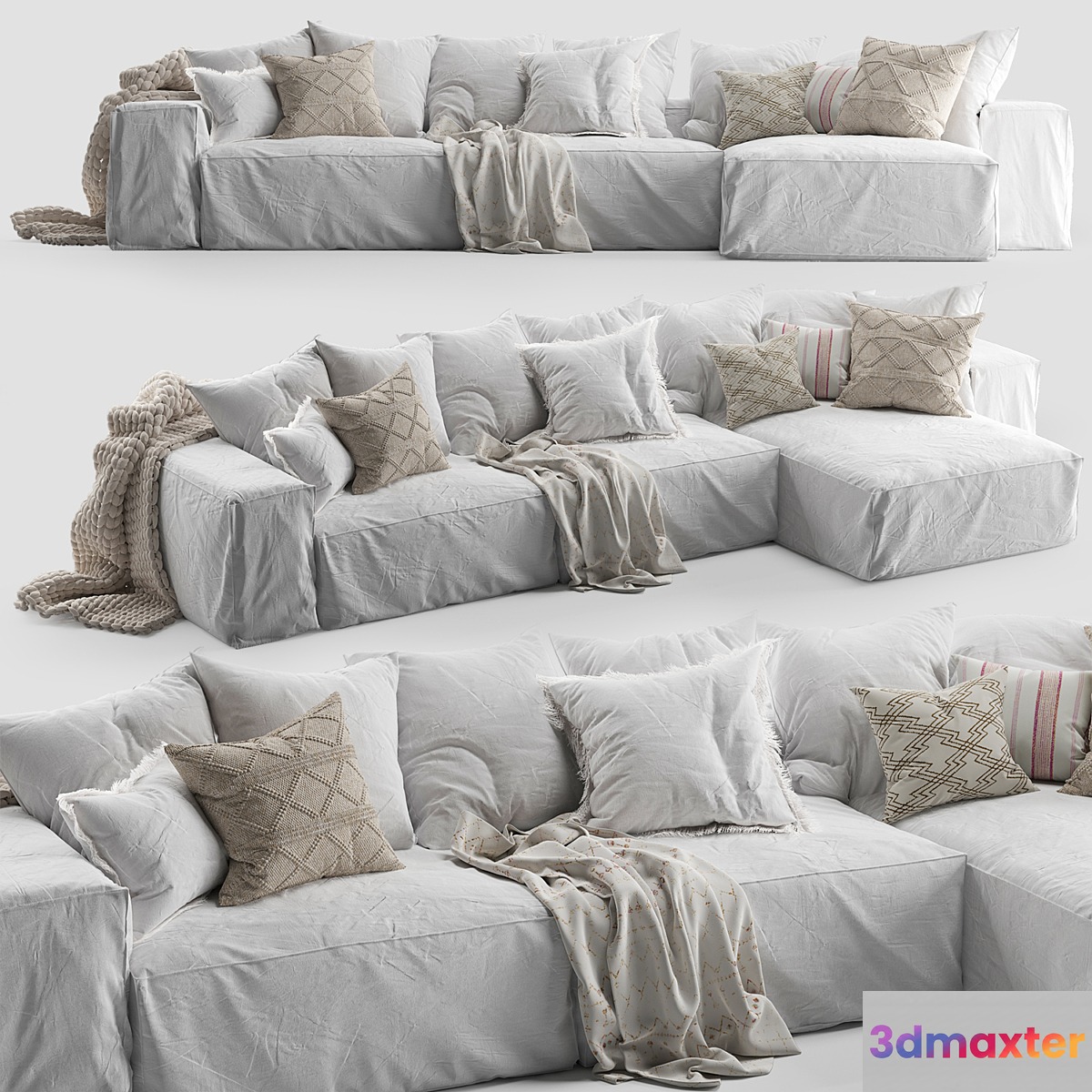 Hendrix sofa 3D Max