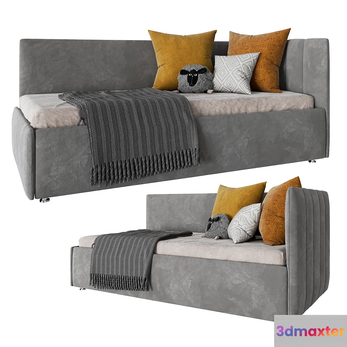 Childrens Bed Twils Maya Barrè 3D Max