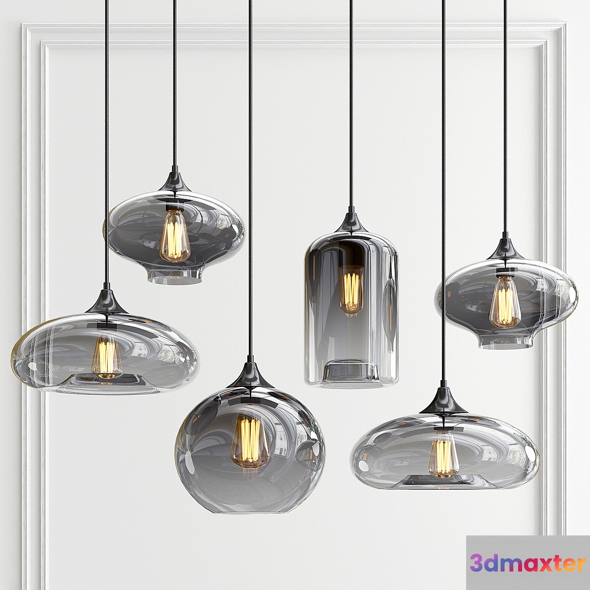Eve Bulbs Pendant lights 3D Max