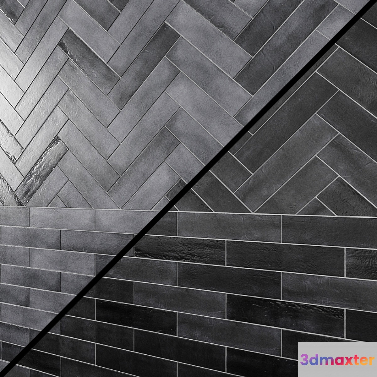 OBLIQUE RANGE tile 3D Max