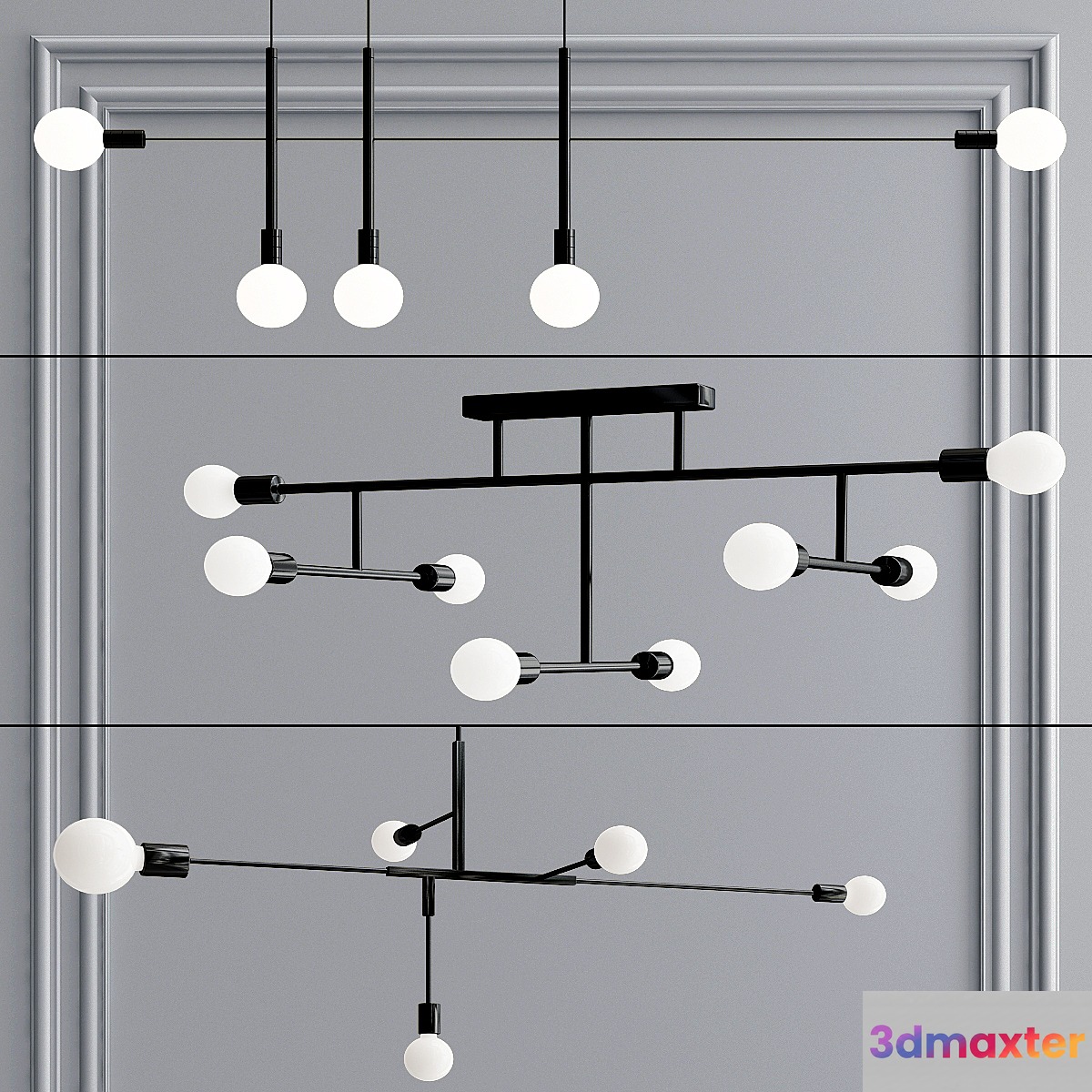 PENDANT LIGHT COLLECTION 7 3D Max