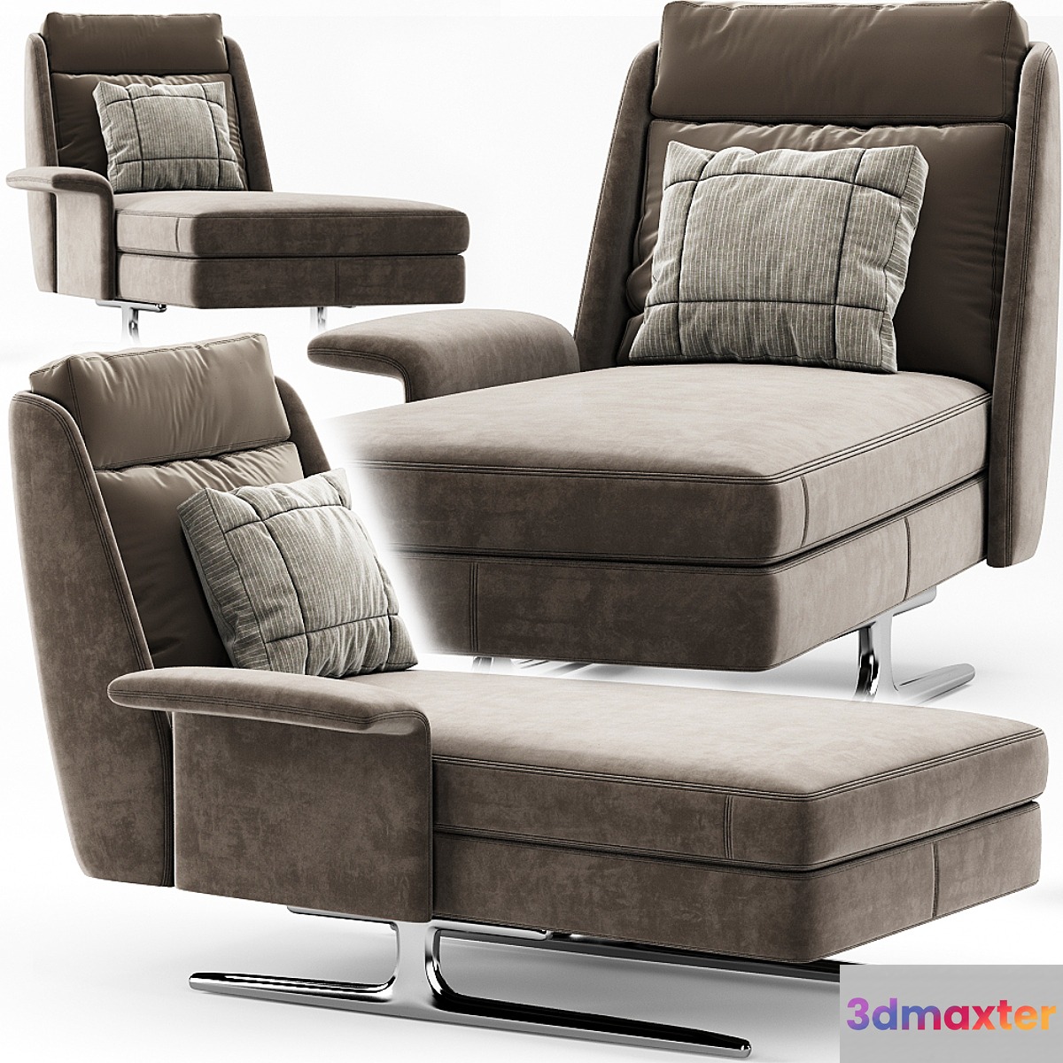 Minotti Spencer Chaise Lounge