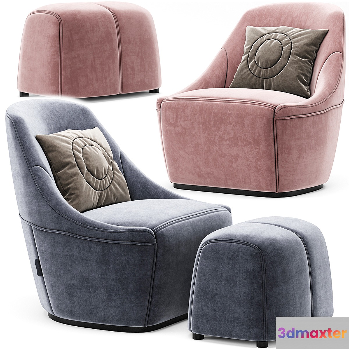 Calligaris Alma Swivel Chair 3D Max