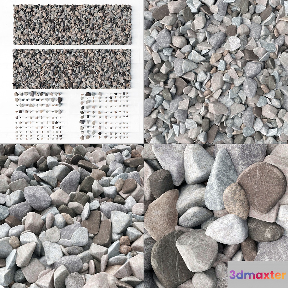 Stone splinter kit n3 3D Max