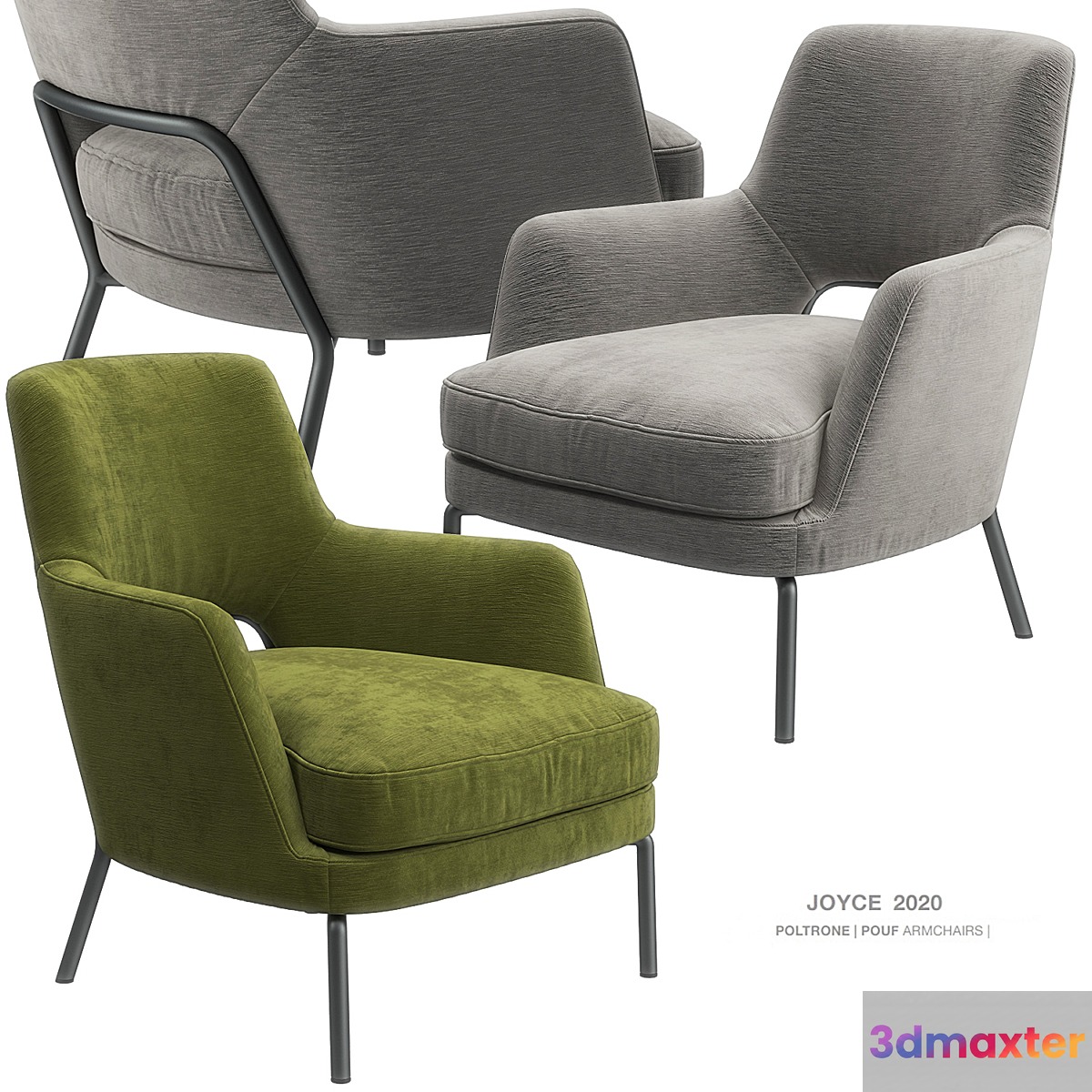 Joyce armchair by Flexform 3D Max