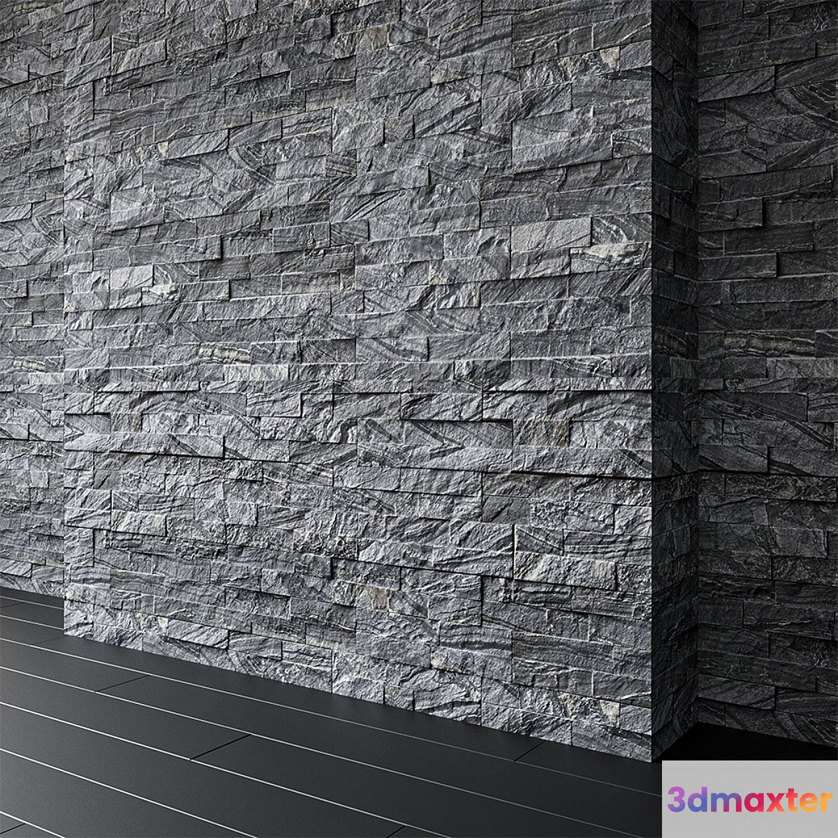 Decor Stone Msi Coal Canyon Dark sandstone 3D Max