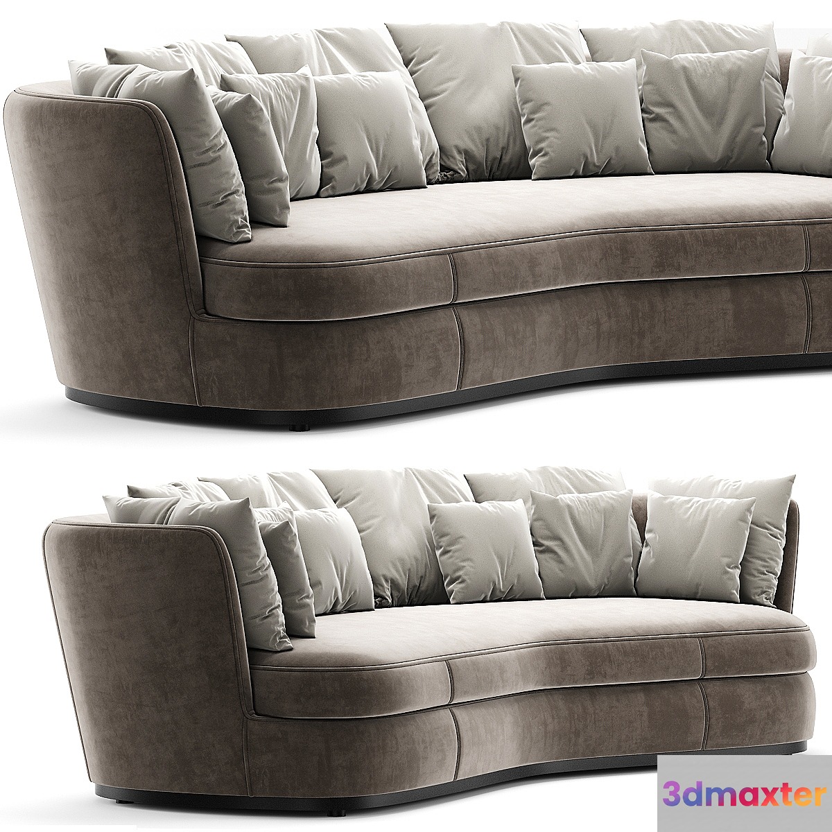B&B Italia Sofa Apollo -Maxalto - Design by Antonio Citterio 3D Max